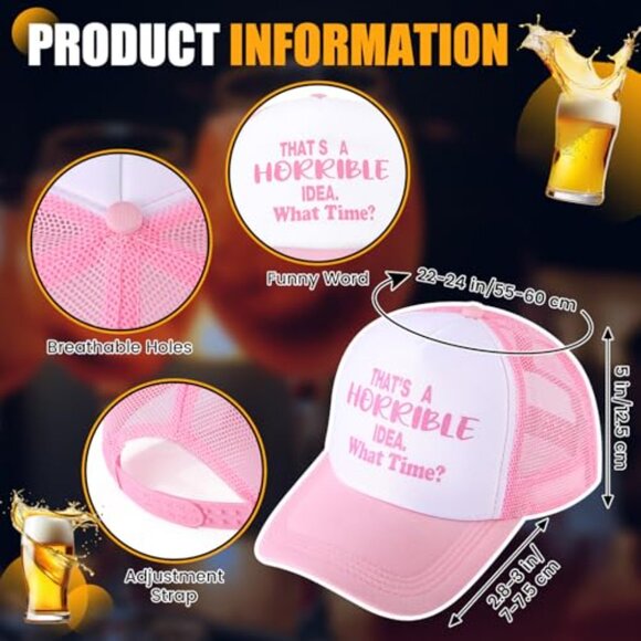 Funny Joke Trucker Hats Baseball Caps Adjustable Retro Y2K Gag Gift main image 4